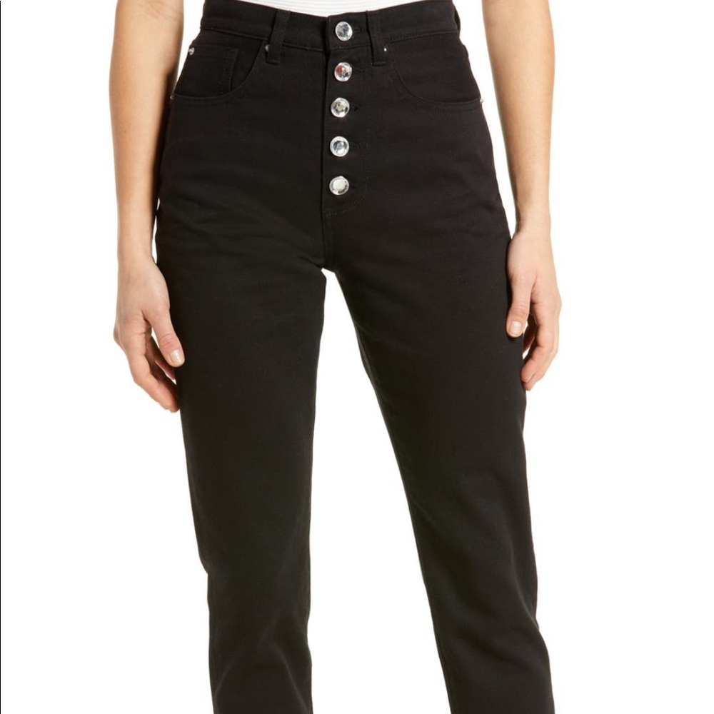 NWT We Wore What the Danielle Crystal Fly HR Jeans